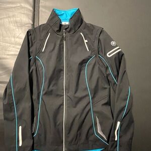 BMW Black Jacket with Blue Trim